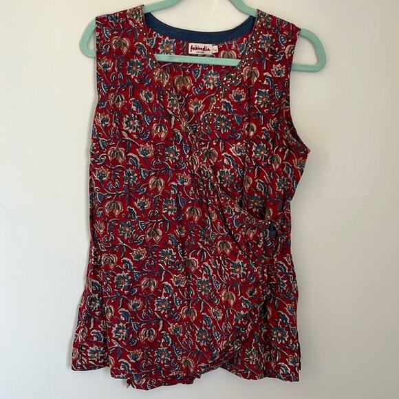 fabindia Tops - Fabindia sleeveless blouse. Size Large